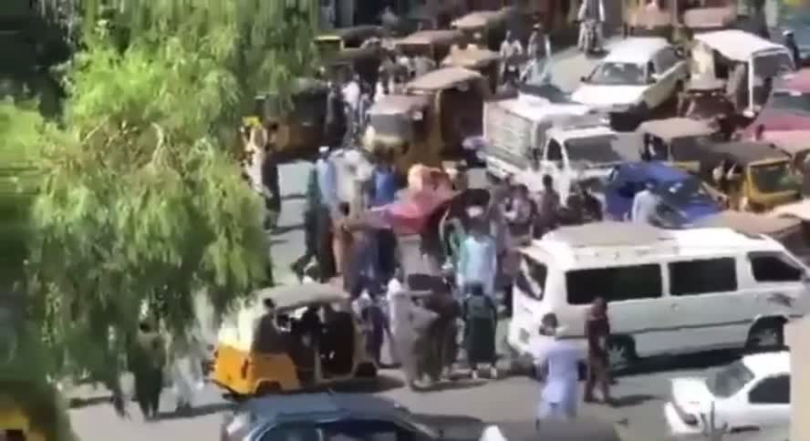 HORRIFYING Video Shows Taliban Fire Upon Crowd Protesting Takeover