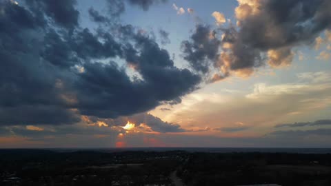 Sunset sky hyper lapse