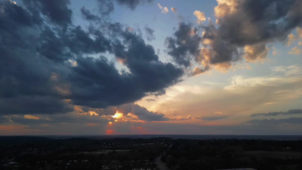 Sunset sky hyper lapse