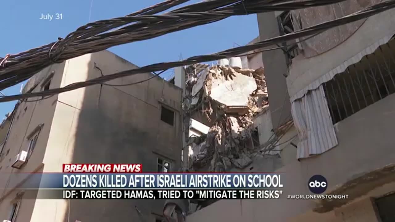 Dozens killed after IDF airstrike on school