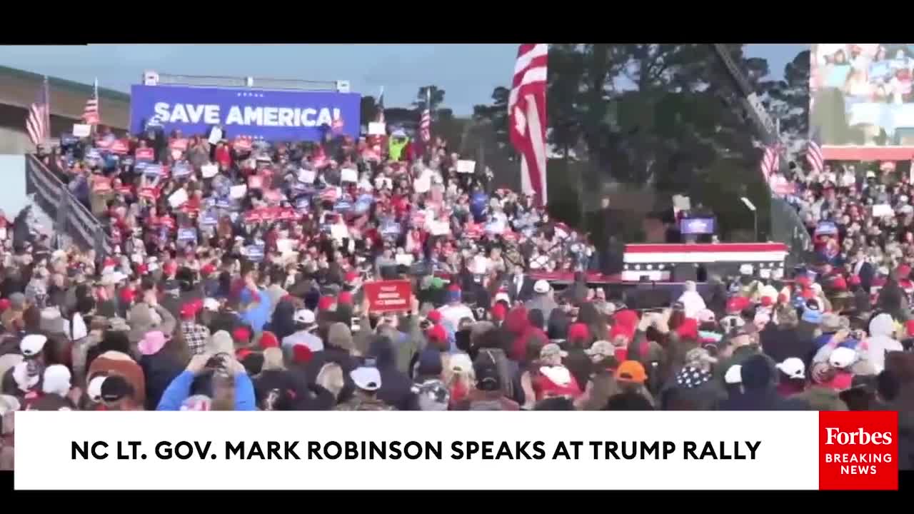 'I Am Living Proof That The American Dream Is Not Dead': Mark Robinson Speaks At Trump Rally