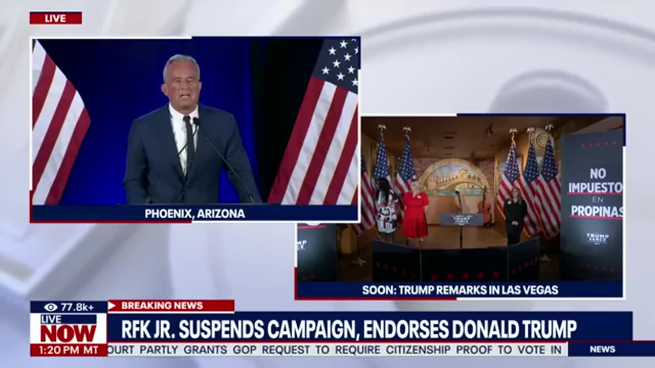 RFK Jr. Endorses Trump and Suspends Presedential Campaign