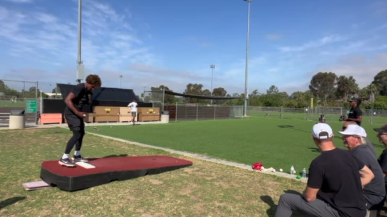 Miles Garrett Post TJ Bullpen with Tom House - August 2023