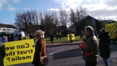 Jaigo K at Stand up Wolverhampton Anti-Mandate protest