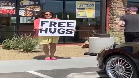 Free surprise hugs