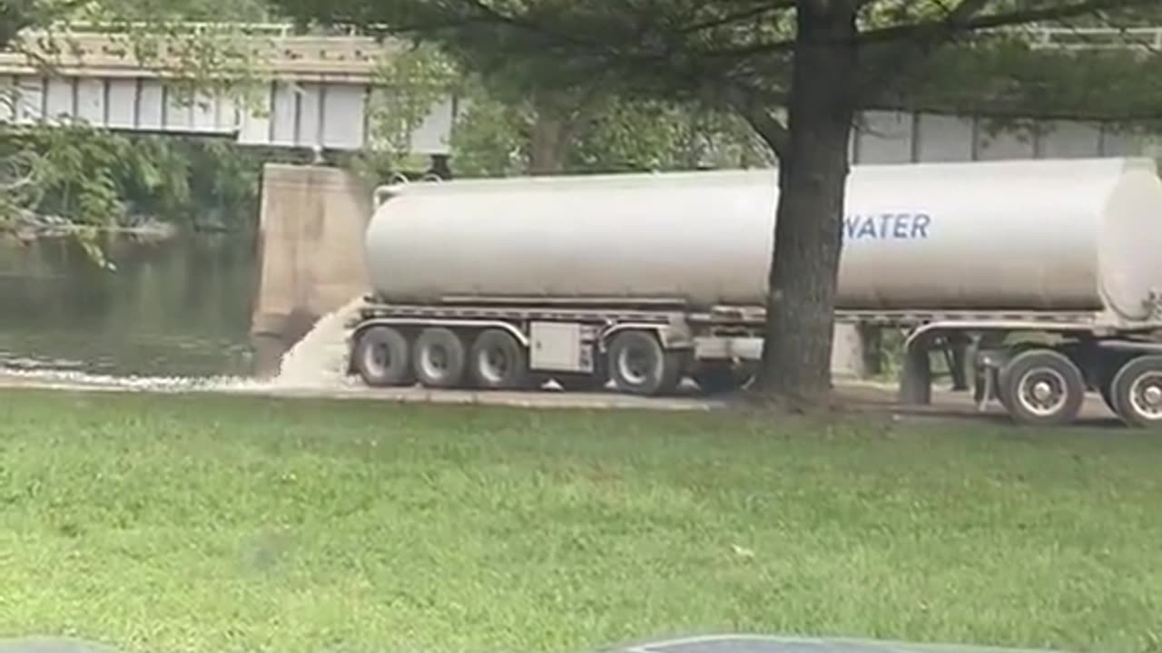 Unmarked Truck Dumps ‘something’ Into The Grand River, In Grand Rapids