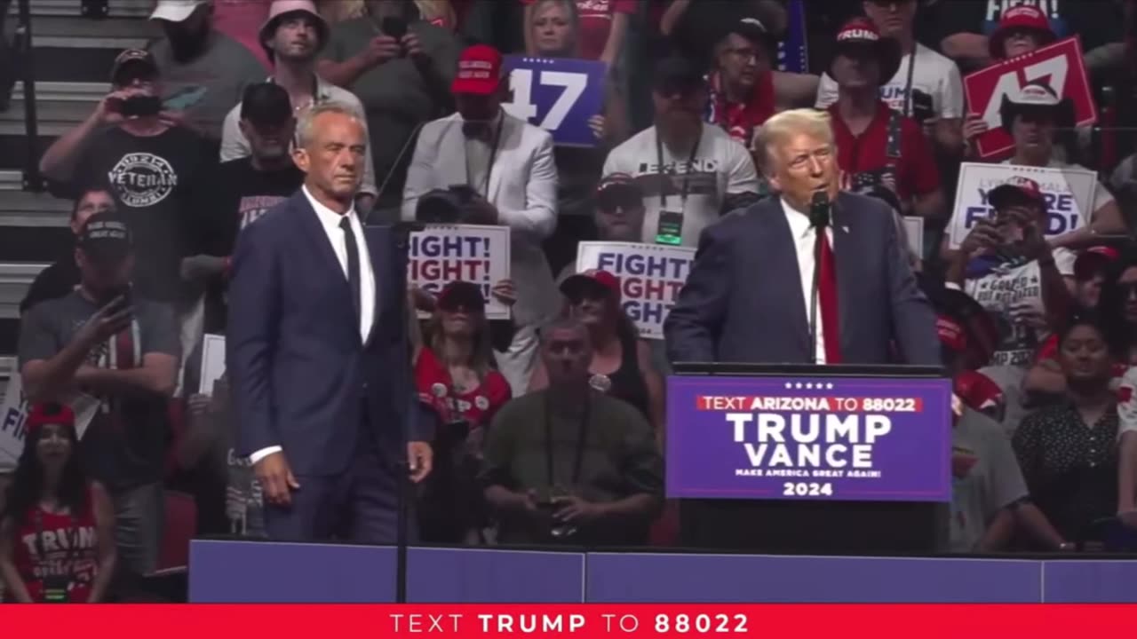 PRESIDENT TRUMP BRINGS OUT SURPRISE GUEST RFK JR!!!