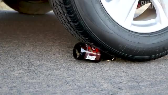 Squashing Crunchy Soft Things! Balloon with Firecrackers VS Car Wheel