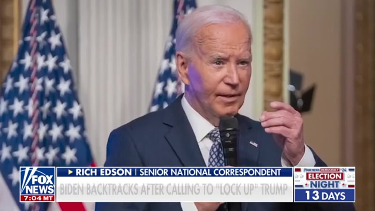 Biden quickly backtracks on 'lock up' Trump remark