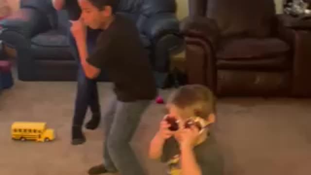 Kids happy dance