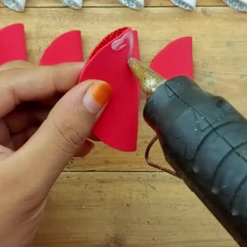 Handmade Christmas ornaments making for home decoration