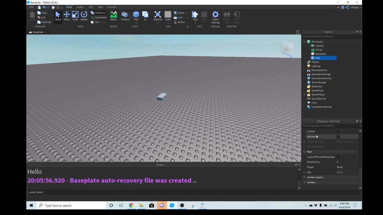 Roblox Studio Basics 2: Creating and Modifying