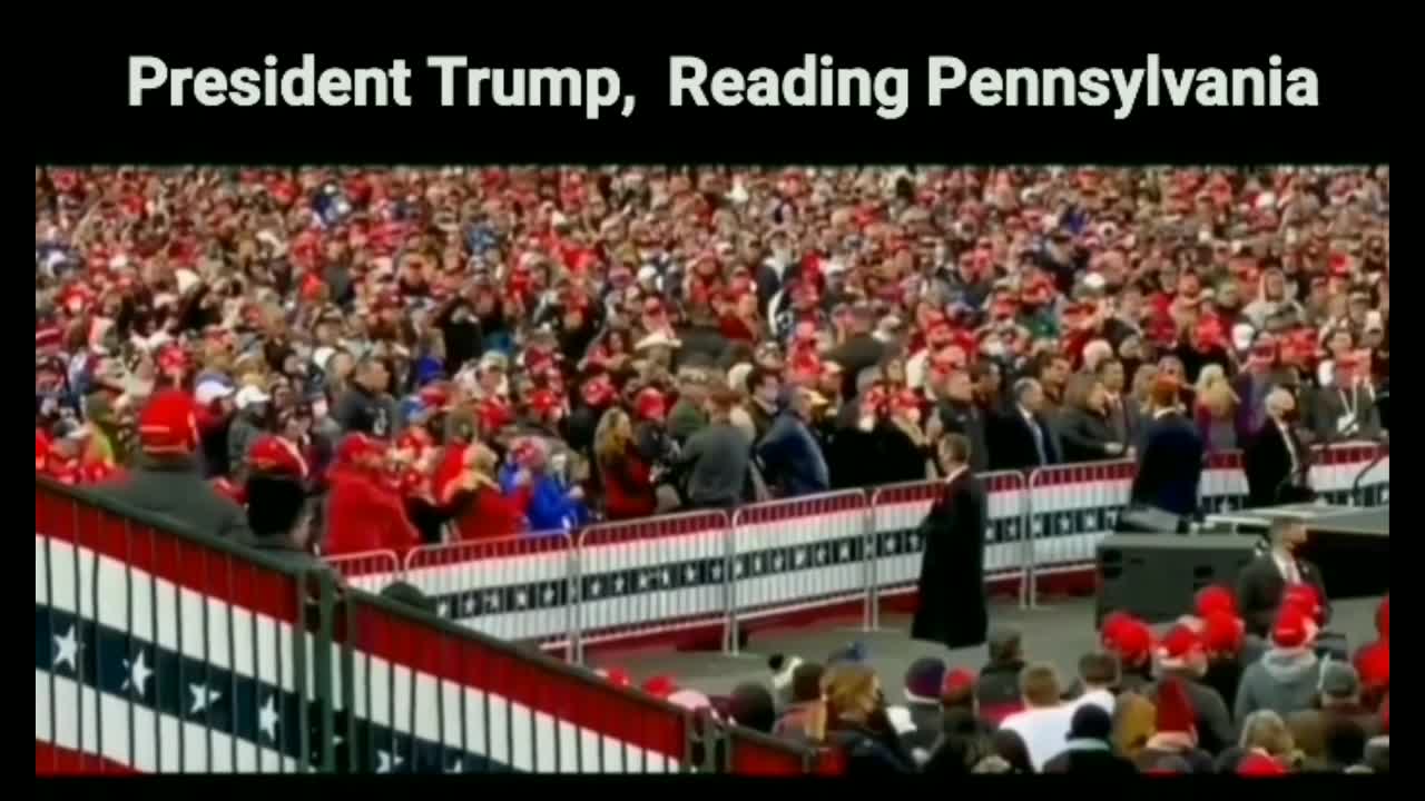 MAGA Trump Crowd Reading Pennsylvania Halloween 2020