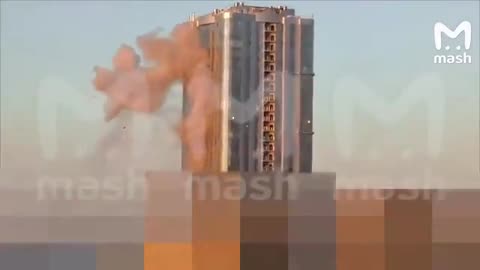 A drone attack has taken place in a multi-storey building in Saratov, Russia.