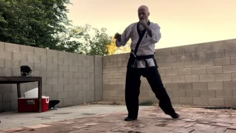 Basics in boxing with karate