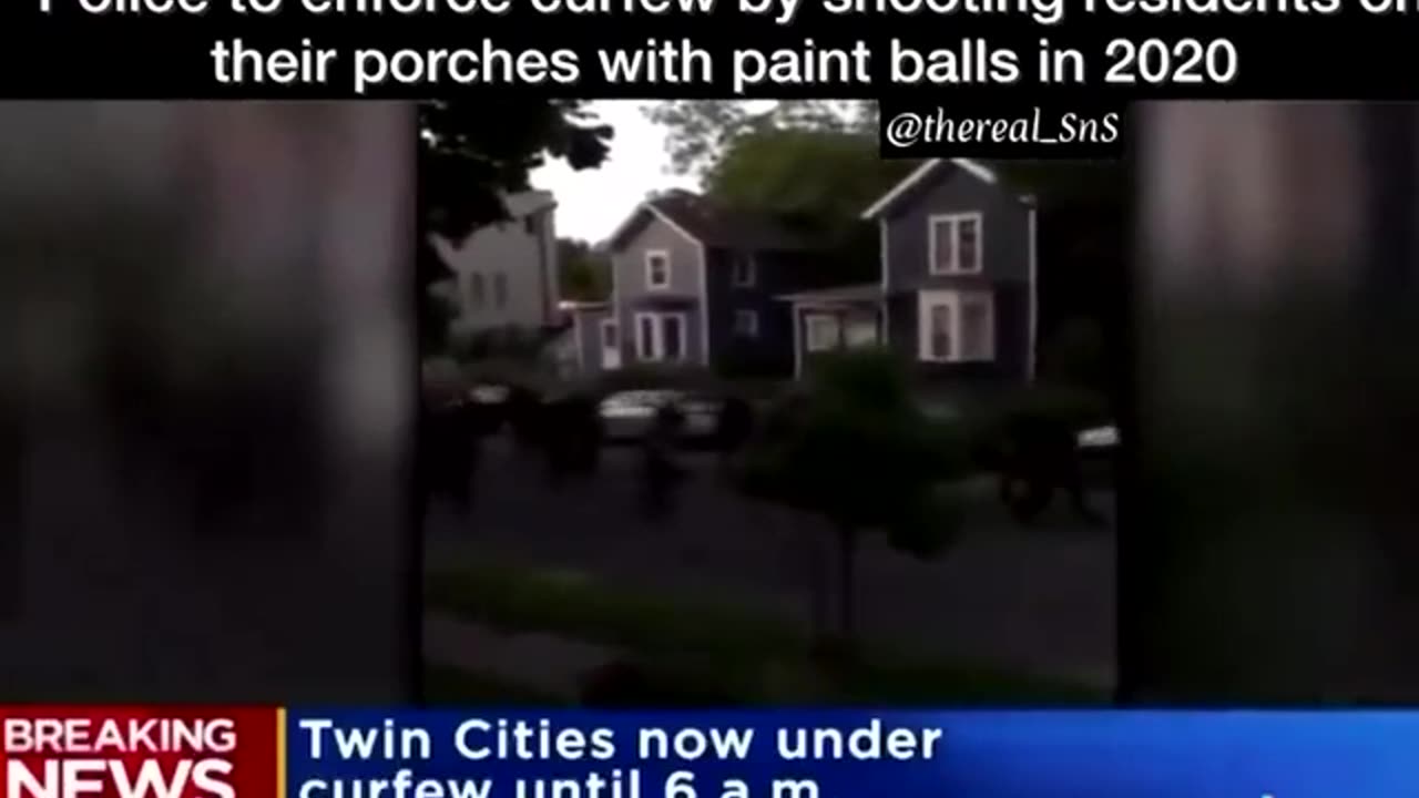 Tim Walz Ordered Police to Shoot People on Porches with Paint Balls During Covid