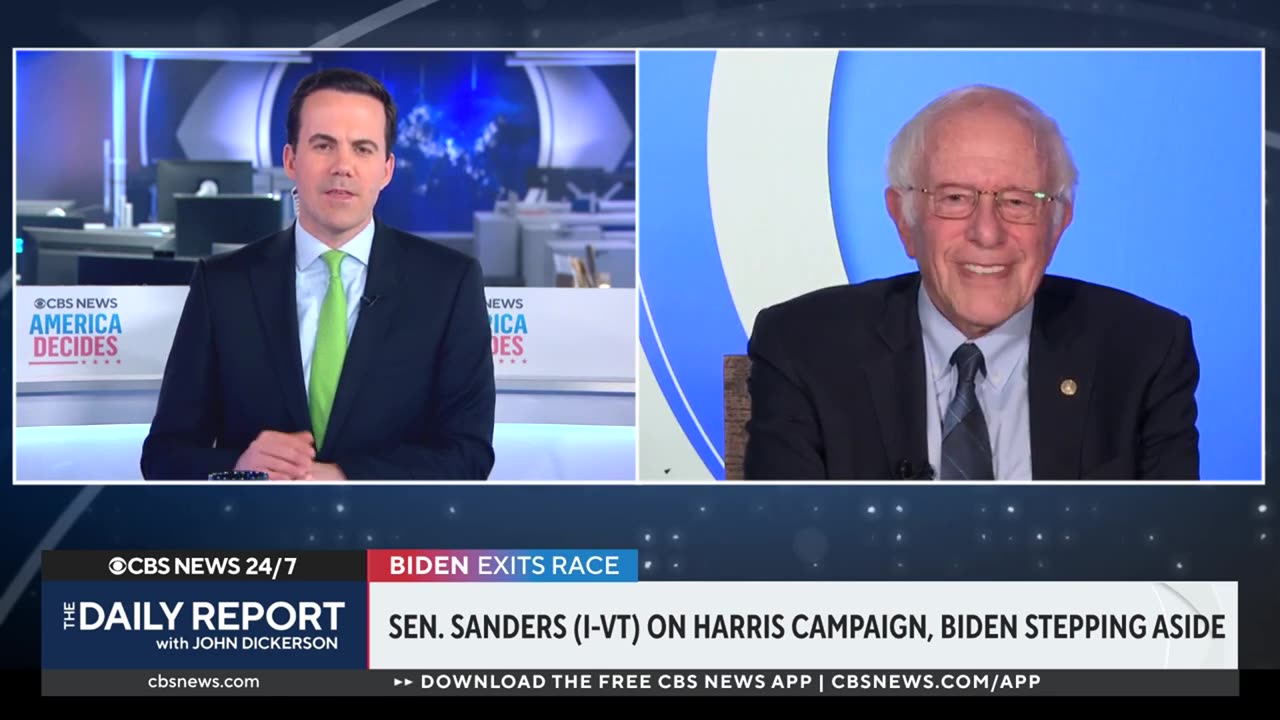 Sen. Bernie Sanders on Harris campaign, Biden stepping aside