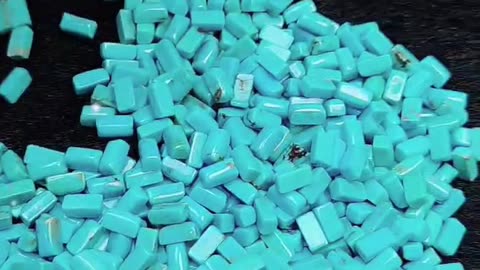 20250214-03 Natural turquoise rectangle cab size 3*6mm Stone Jewelry Making and Collection