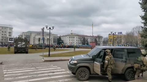 Rally in front of the regional administration building 5.03.2022 Kherson