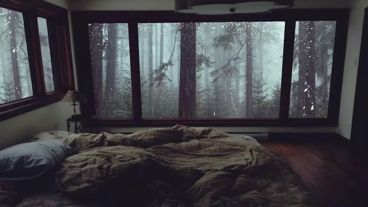 Rain sounds for sleeping 1 hr