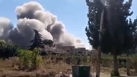 The Air Force is currently attacking the town of Riyak in Lebanon