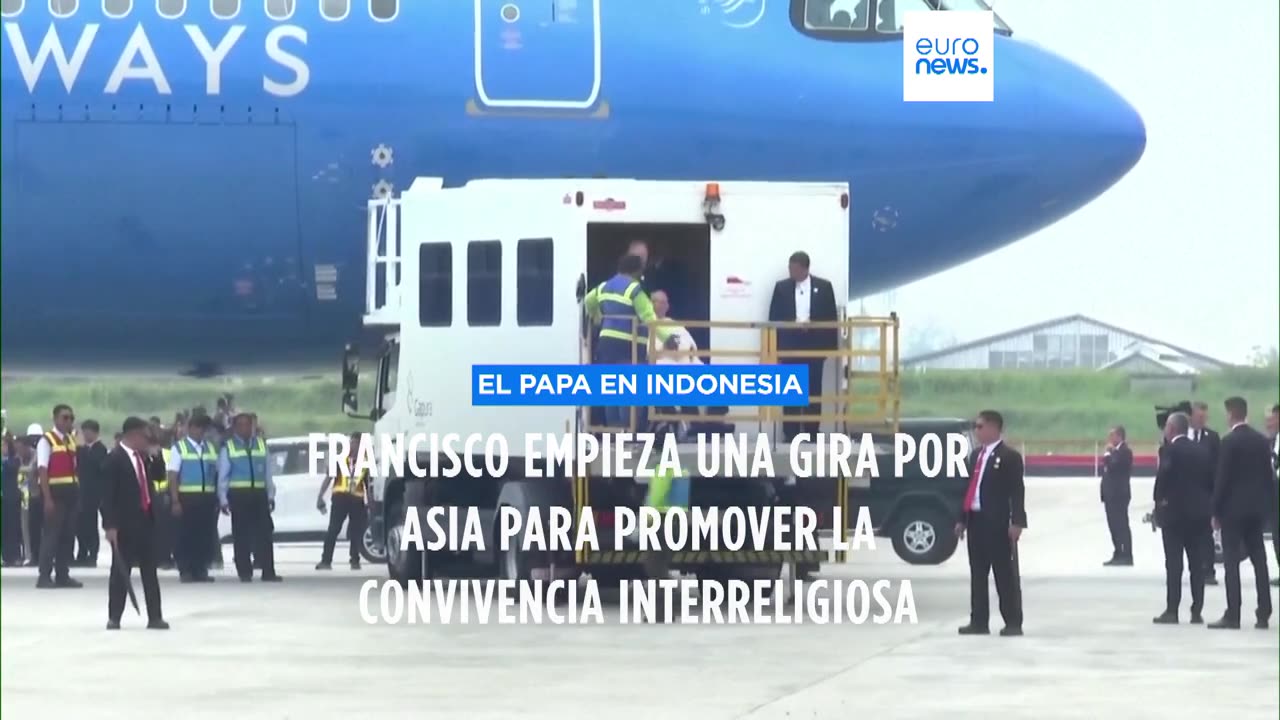 El Papa Francisco inicia en Indonesia un viaje para promover la convivencia interreligiosa