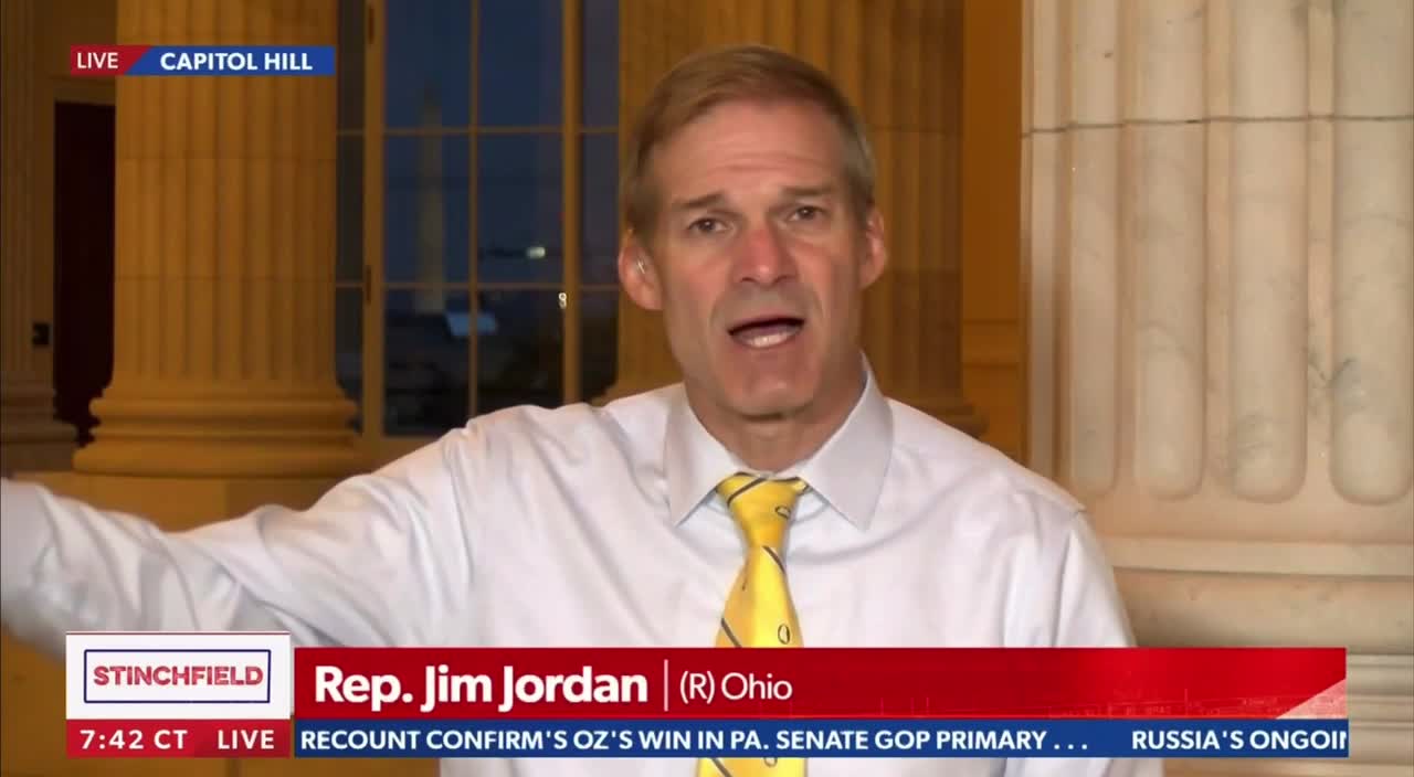 Jim Jordan vows to conduct investigations into the Democrats when Republicans win back the House.