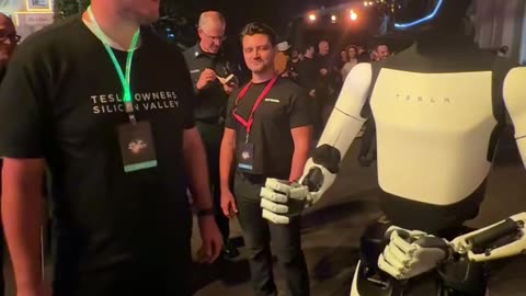 A conversation between Tesla Optimus bot and a human