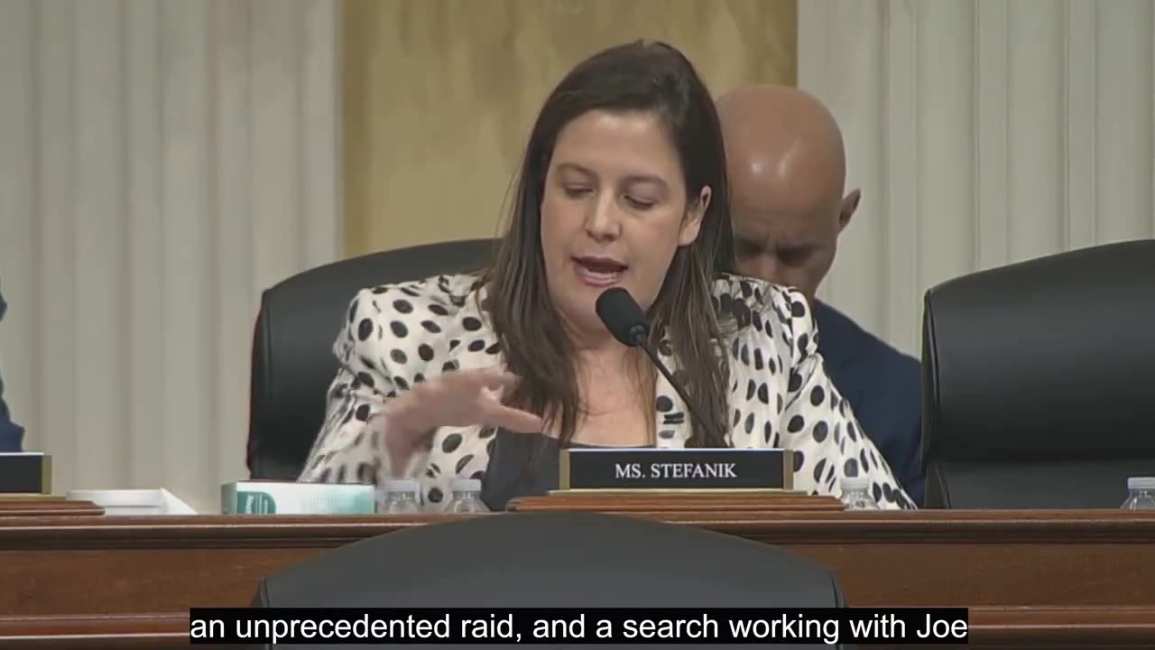 Rep. Stefanik Grills FBI Director on Biden's Classified Documents Audio Recordings