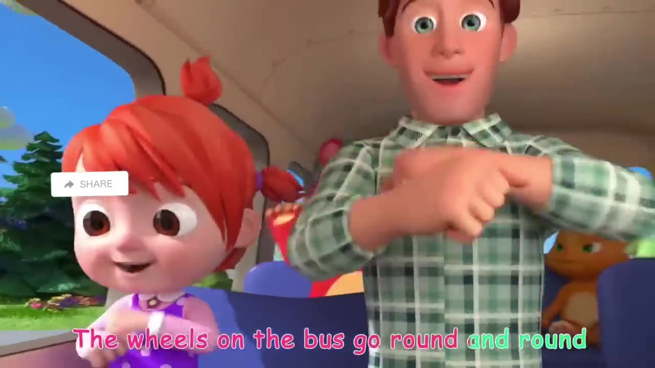 Wheels on the Bus | CoComelon Nursery Rhymes & Kids Songs