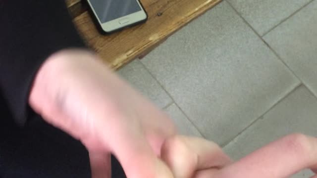 Reckless girlfriend bends Fingers as she wants