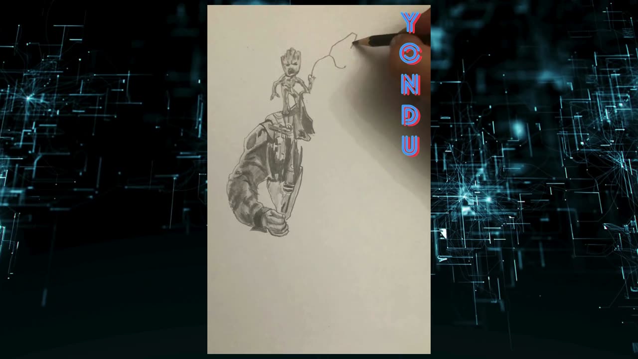 Yondu timelapse drawing