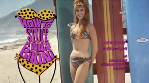 HOW TO STUFF A WILD BIKINI (1965) beach movie trailer ANNETTE FUNICELLO