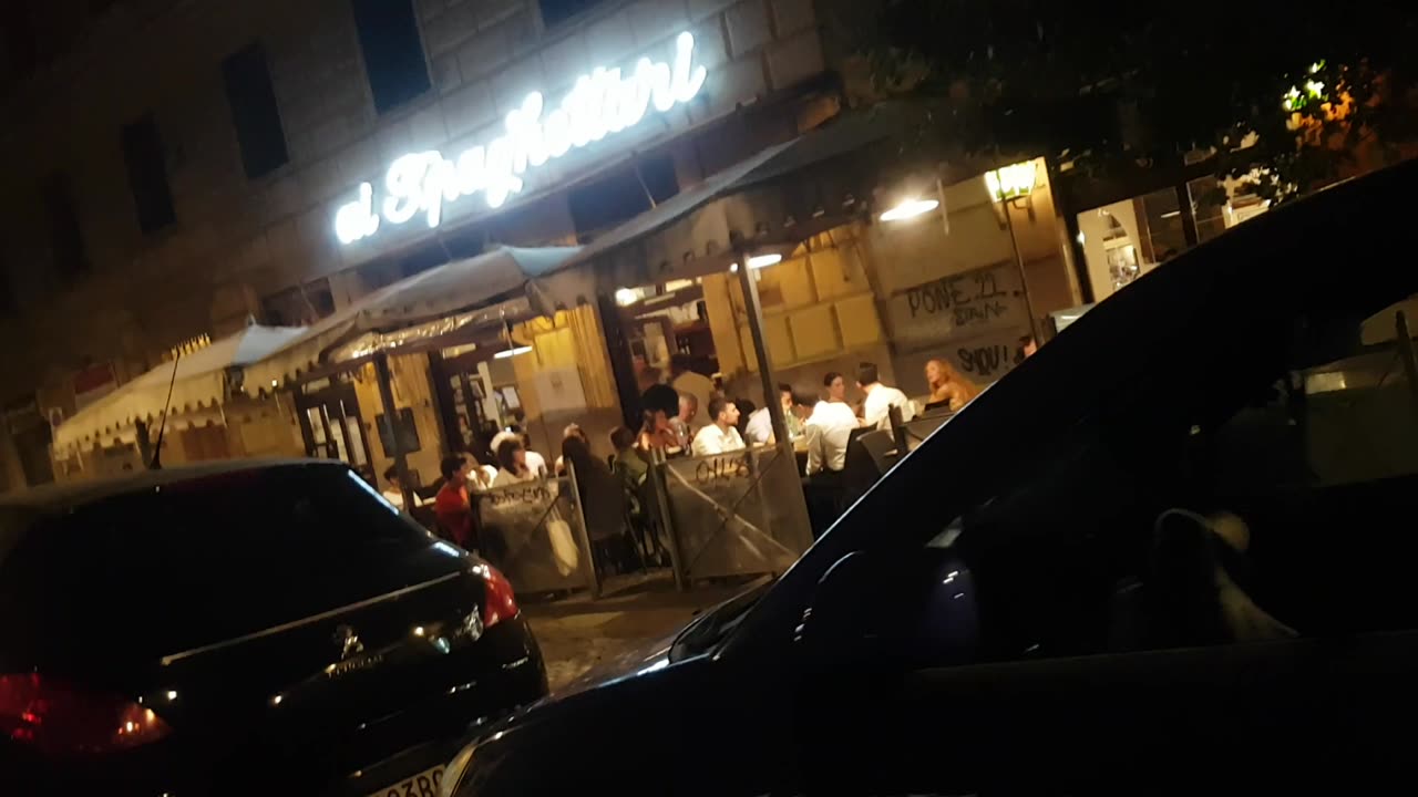bars at Roma in the night