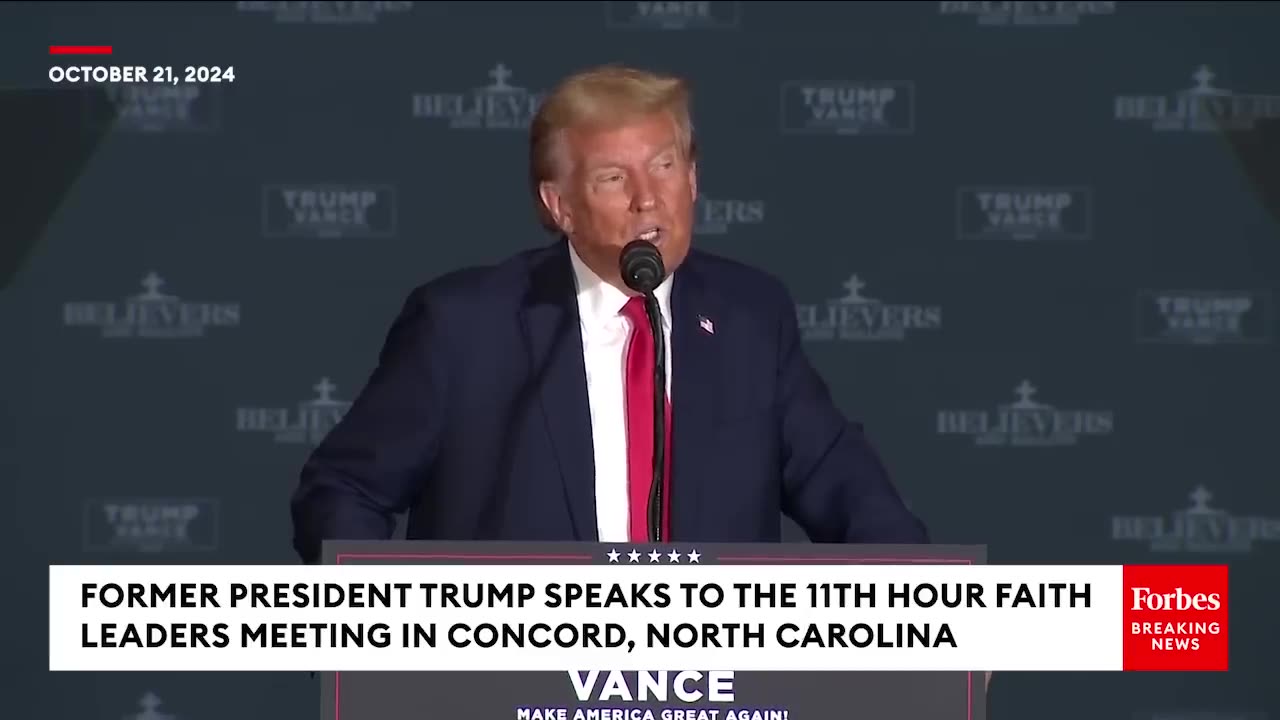 JUST IN Trump Reacts To Kamala Harriss Response To Protesters