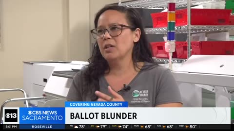 A ballot printing error in Nevada County, CA, has caused scanning issues with 77,000 ballots