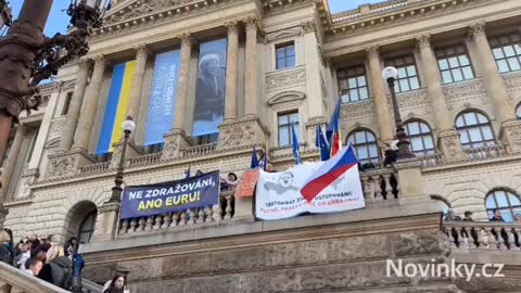 Akce u Národního muzea. 28.10.2022.