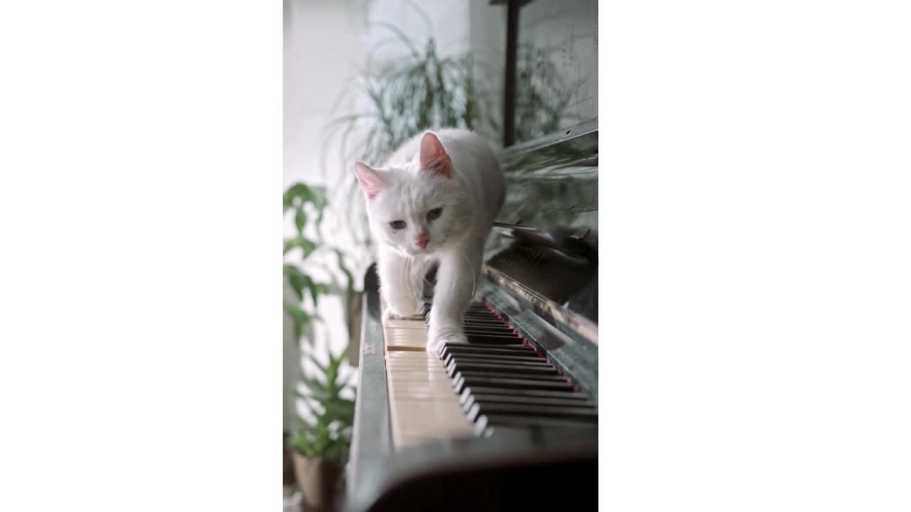 Kitty Playing Piano