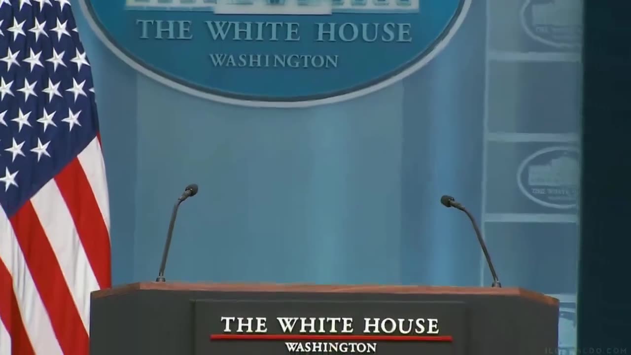 Press Secretary walks out The White House