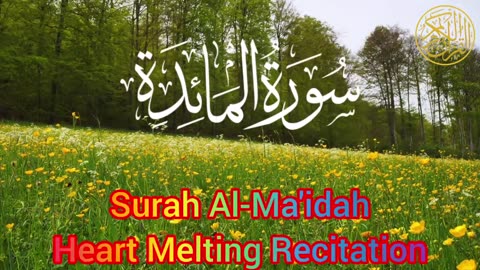 SURAH AL MAIDAH BEAUTIFUL RECITATION AL QURAN سورة المائدة