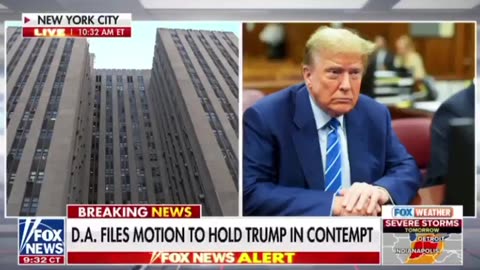 CROOKED DA Files Motion to Hold Trump in Contempt
