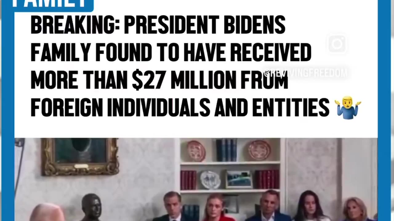 Biden Defrauded United States to Enrich his Family’