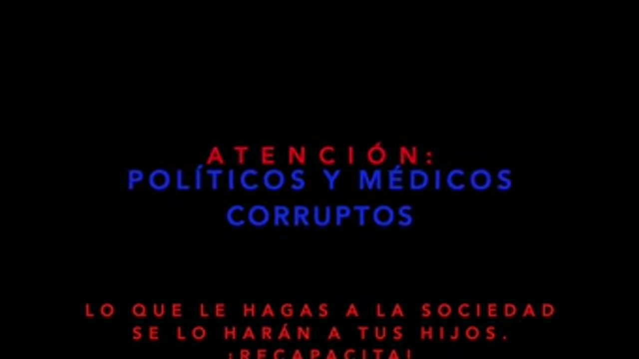 ATENCIÓN MÉDICOS Y POLÍTICOS CORRUPTOS