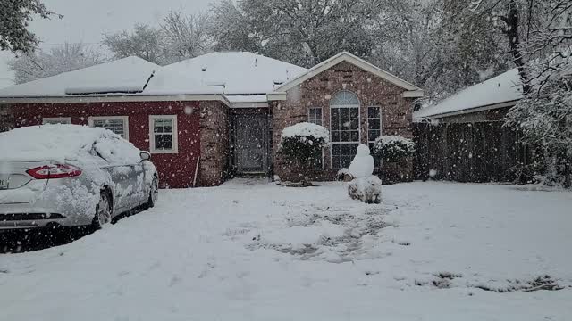 Snow in Texas 01/10/2021