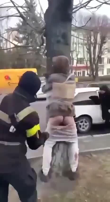 Ukraine beating people