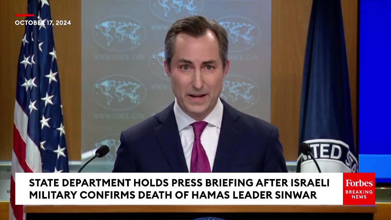 State Department Spox- US Wants To See 'Complete Withdrawal' Of Israeli Forces From Gaza After War