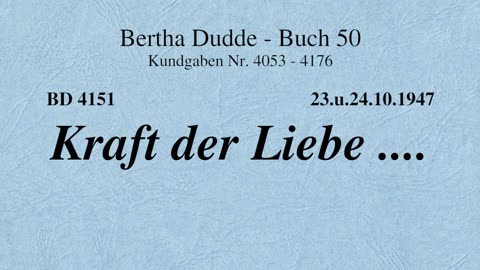 BD 4151 - KRAFT DER LIEBE ....