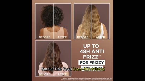 Garnier Hair Food: Coconut Oil for Frizzy & Curly Hair;Best Hair Treatment Mask
