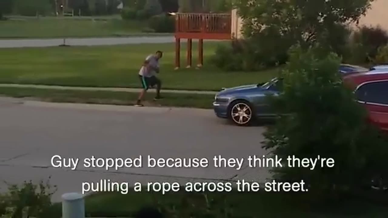 the invisible rope stopping the car