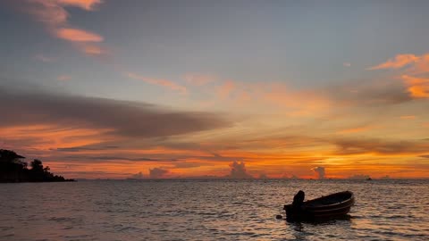 Here are Mediterranean sunsets and the wonderful sound of water